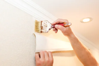 Pose de papier peint à Roissard — revêtements muraux et toiles de verre